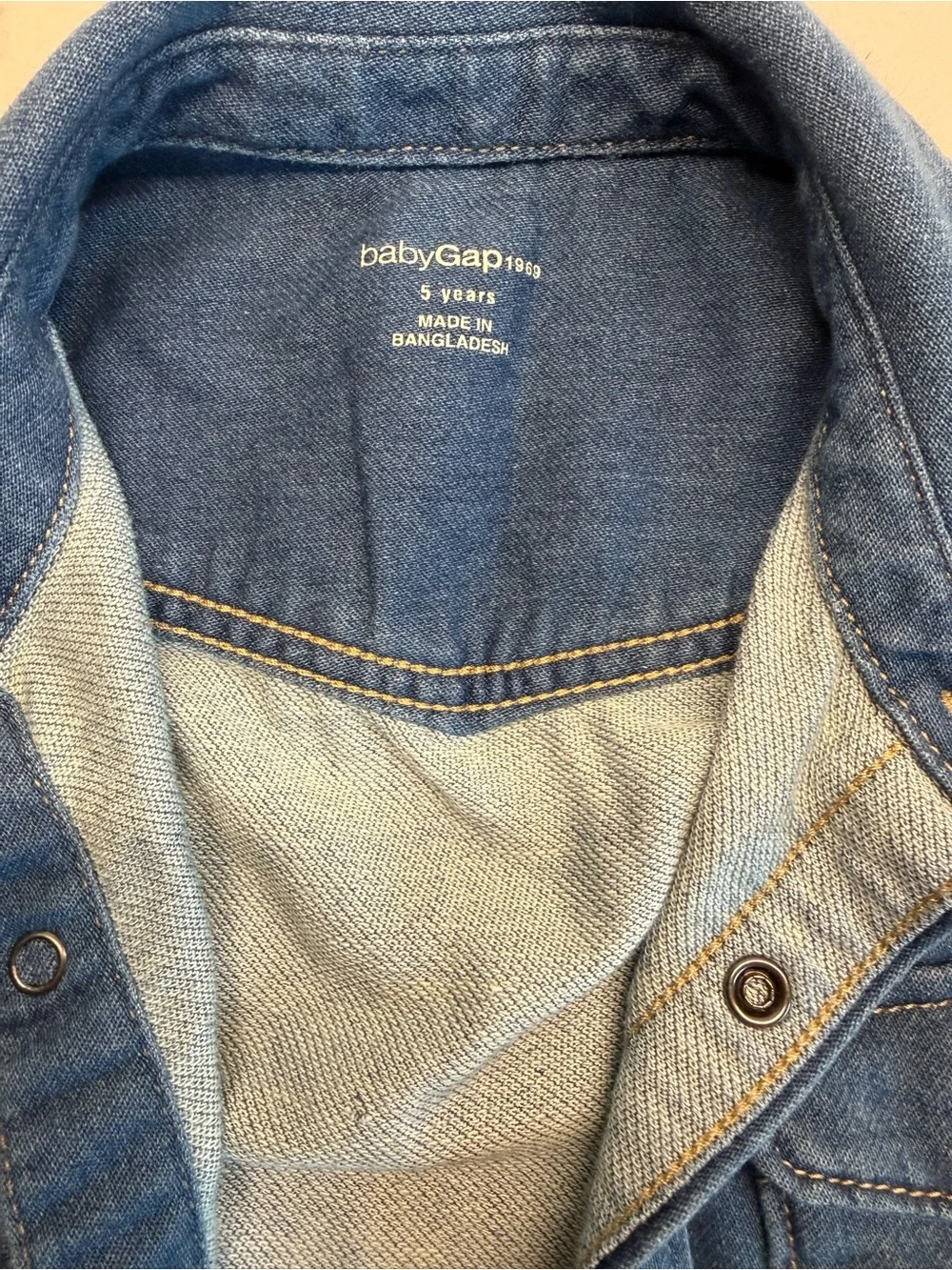 Baby Gap Denim Snap Shirt | Boys Size 5 | Like New